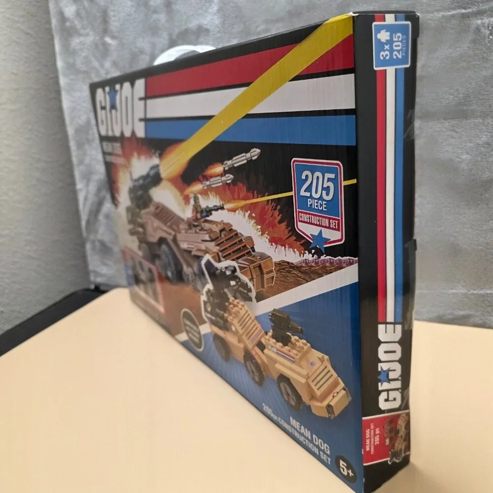 2021 Hasbro G.I. Joe Kids Mean Dog Construction‎ Vehicles Set 205 Pieces NEW